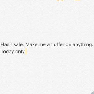 Today only. Flash sale