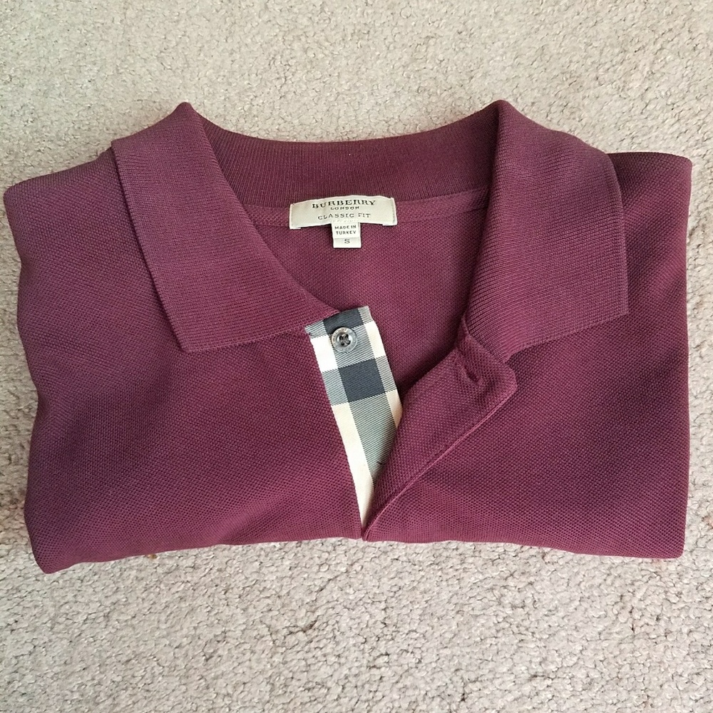 Burberry Mens Polo Classic Fit Size Small
