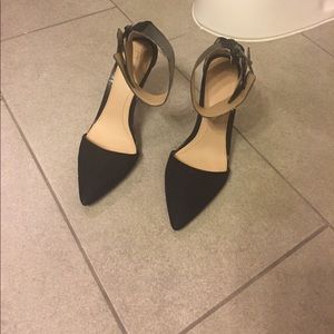Black Zara Heels with Ankle Strap Black Zara Heels with Ankle Strap