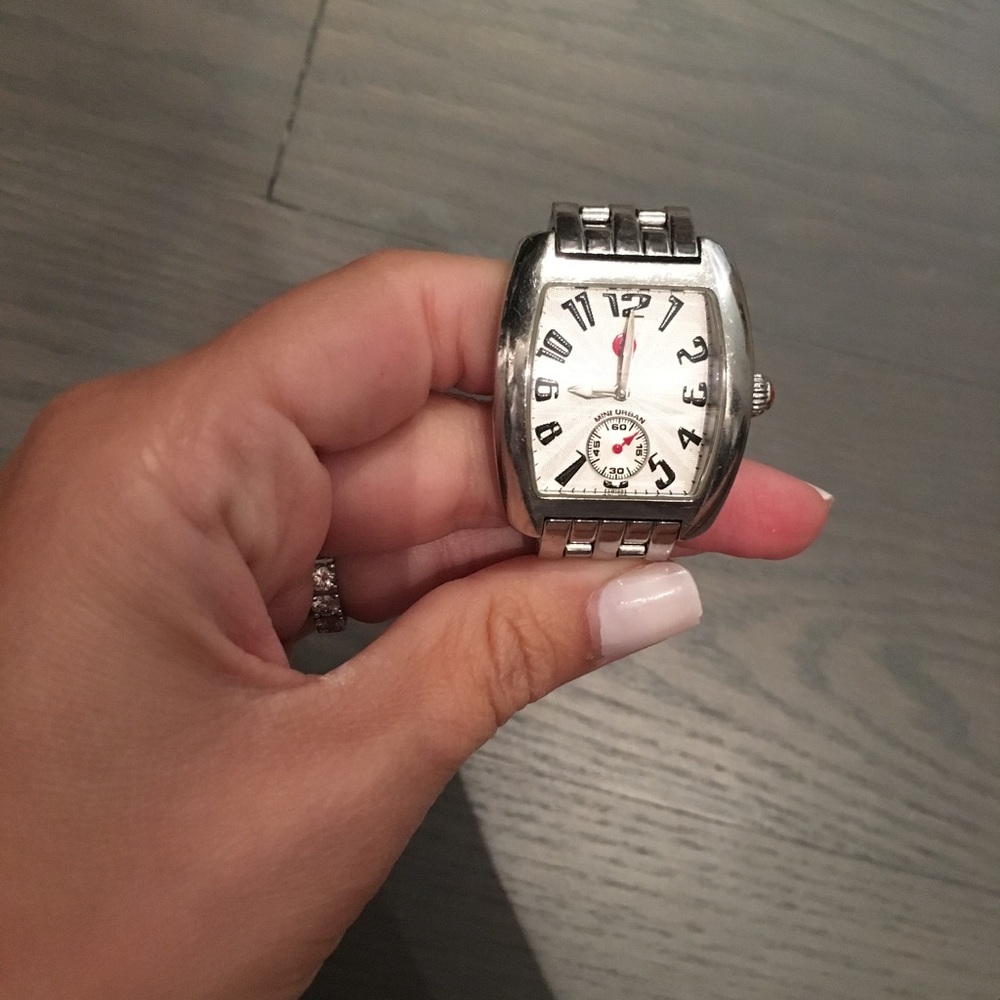 Michele stainless steel urban watch