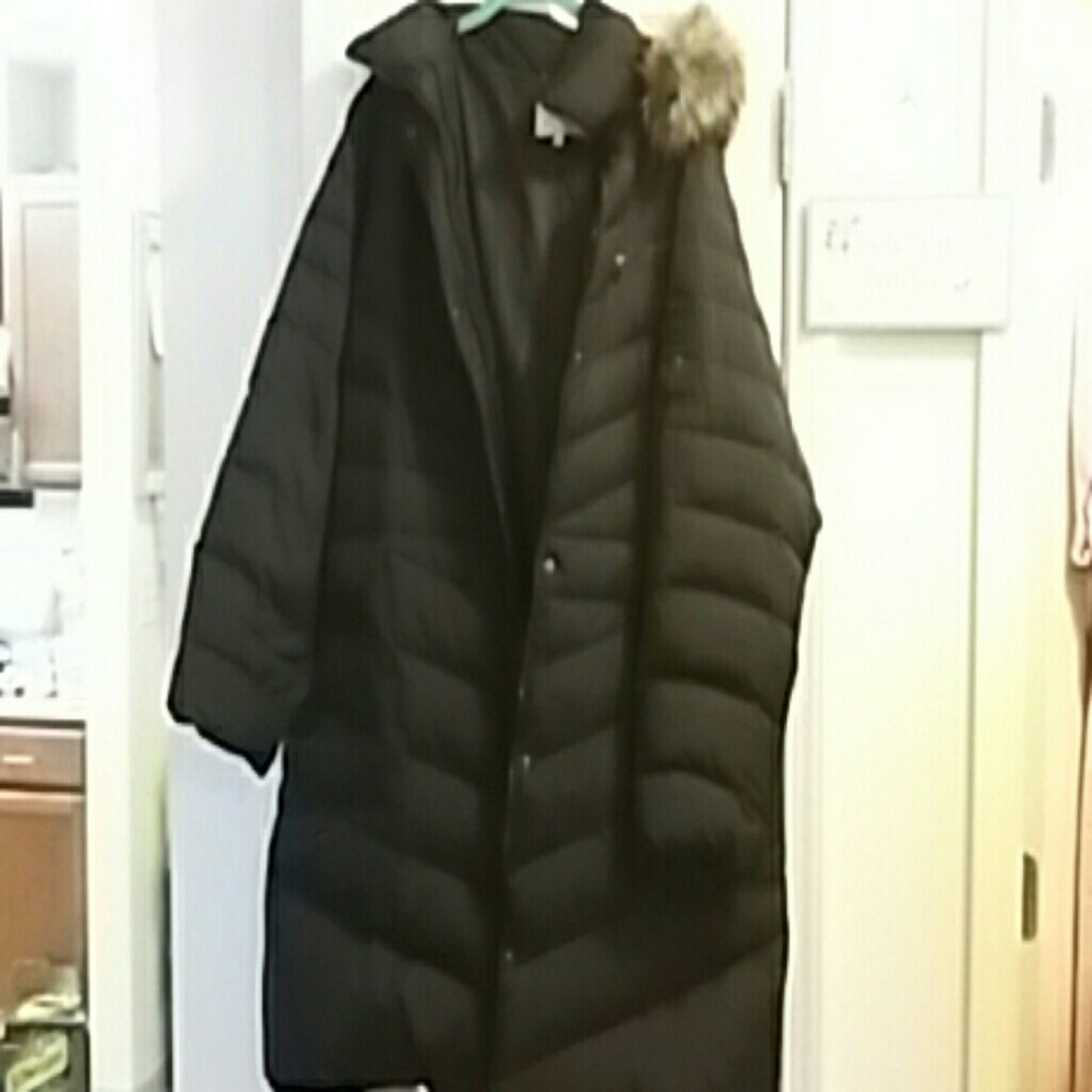 Beautiful black winter down coat