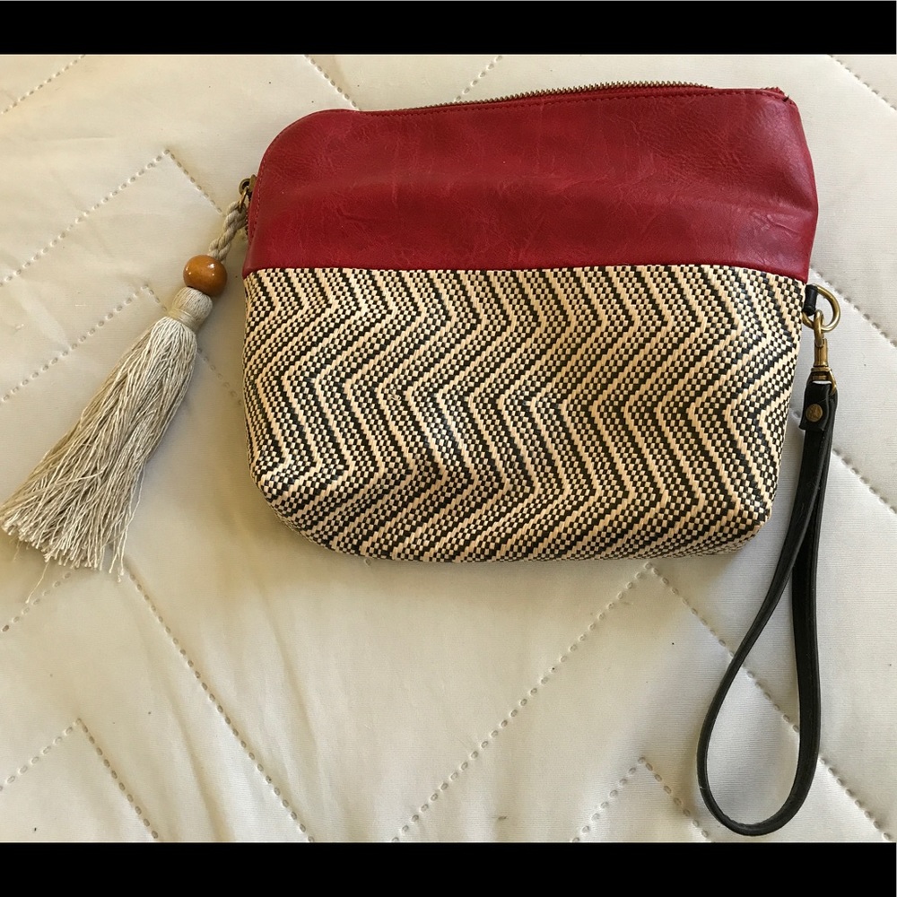 Target Brand Zipper and tassel clutch