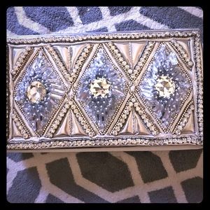 Balmain for HM silver crystal clutch brand new