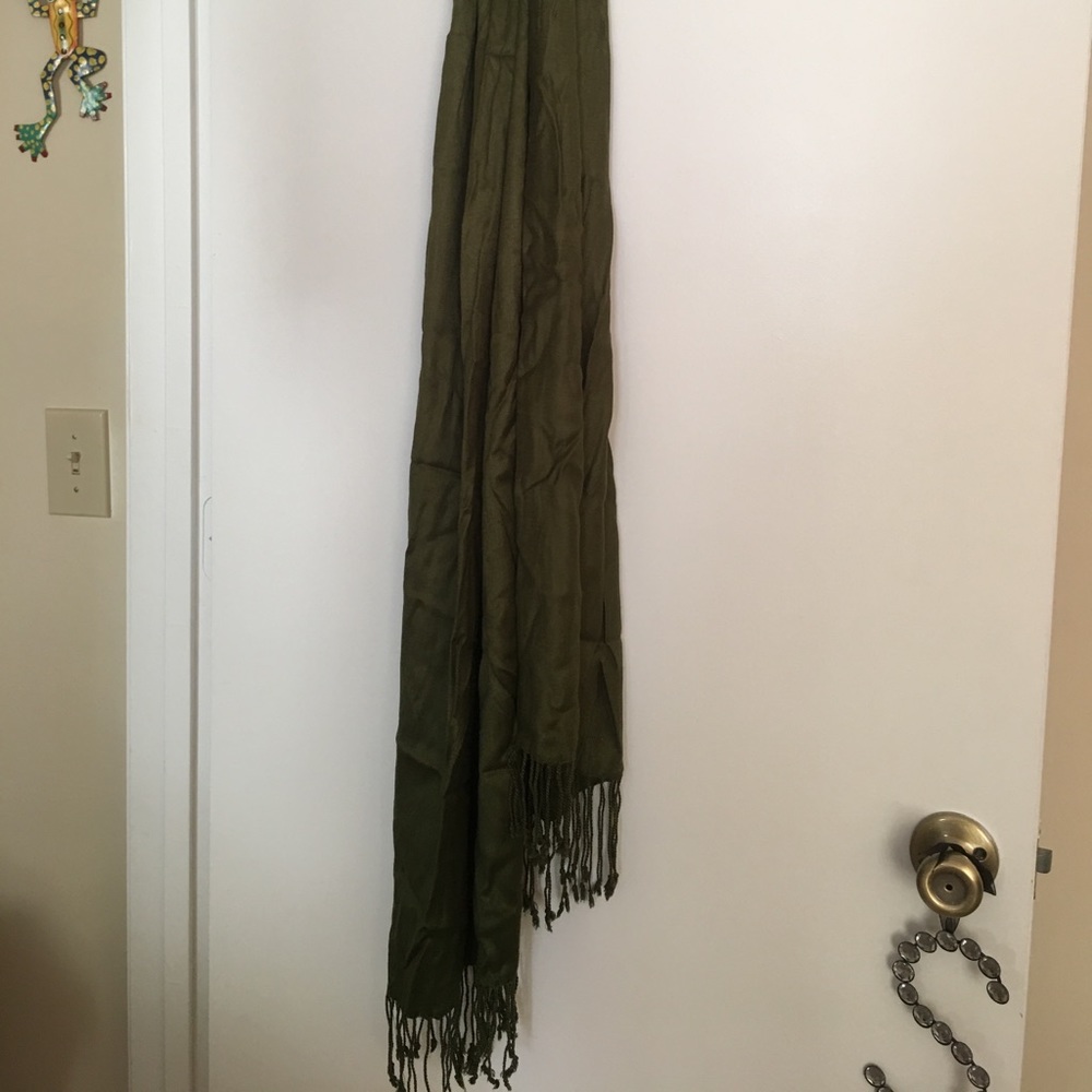 Army Green Viscose Scarf