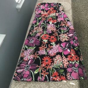 Lilly Pulitzer floral midi dress with keyhole back