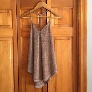 Rose Gold metallic Philosophy tank top