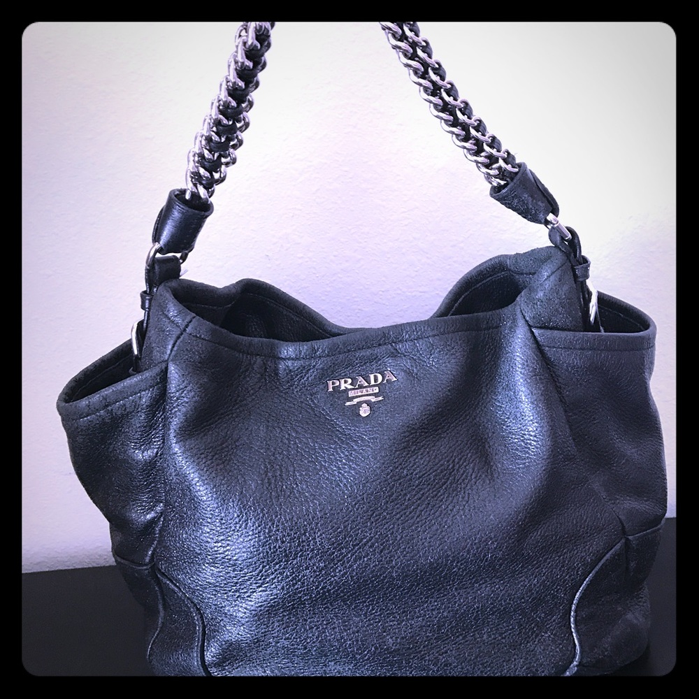 Black Stingray Prada Handbag