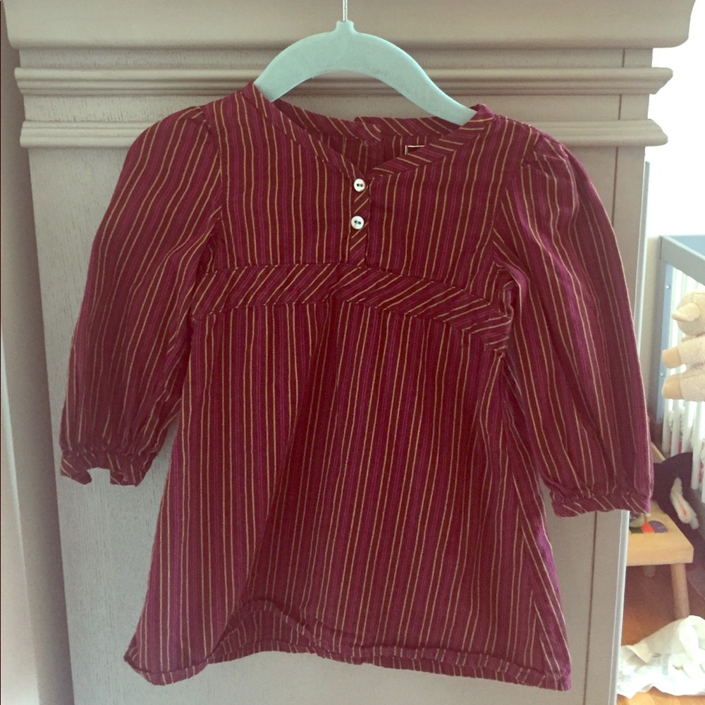 Tea maroon dress - size 12-18 months