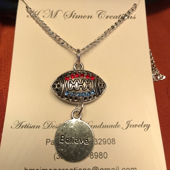 New England Football Fans Believe Necklace A-9-31 - Picture 2 of 4