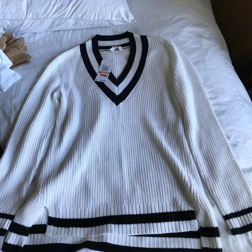 Michael Kors varsity sweater. NWT, Size S