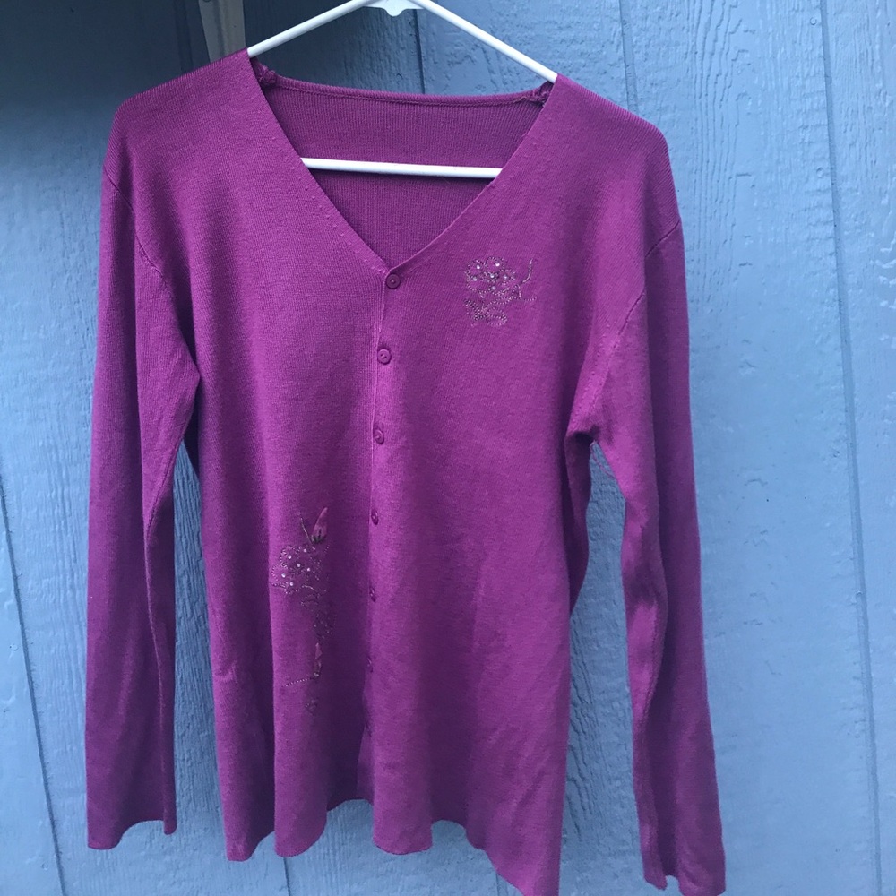 Cardigan, purple, cute, good condition 👍😊👌
