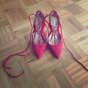 Guess heels with lace up detail