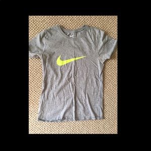 Nike neon/gray athletic shirt size small