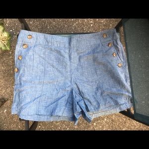 Chambray LOFT shorts