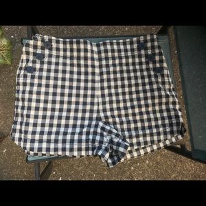 Blue and white LOFT shorts