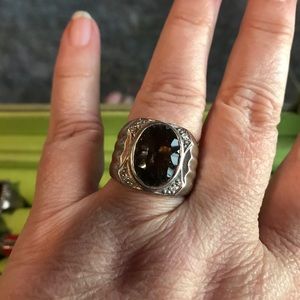 Men's silver ring