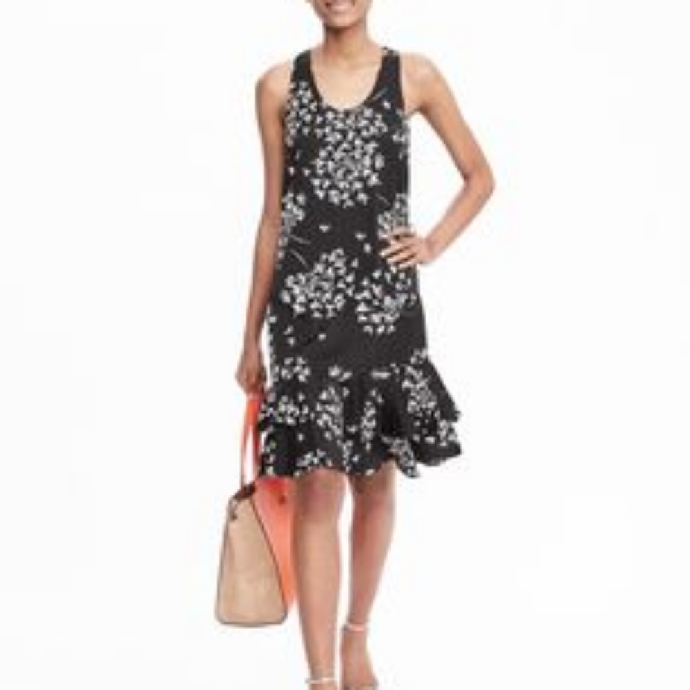 Banana republic floral racerback dress