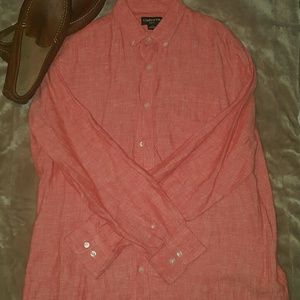 Men's long sleeve linen shirt