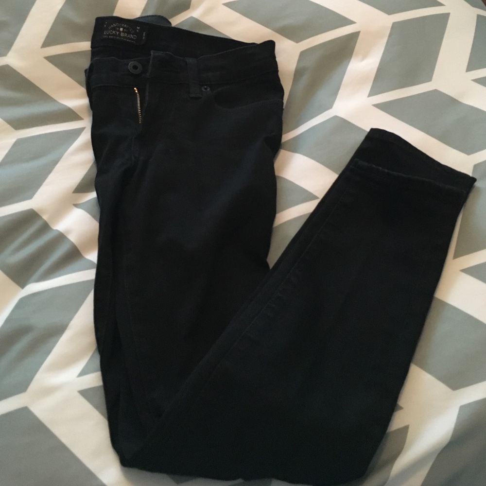 Lucky brand crop black jeans