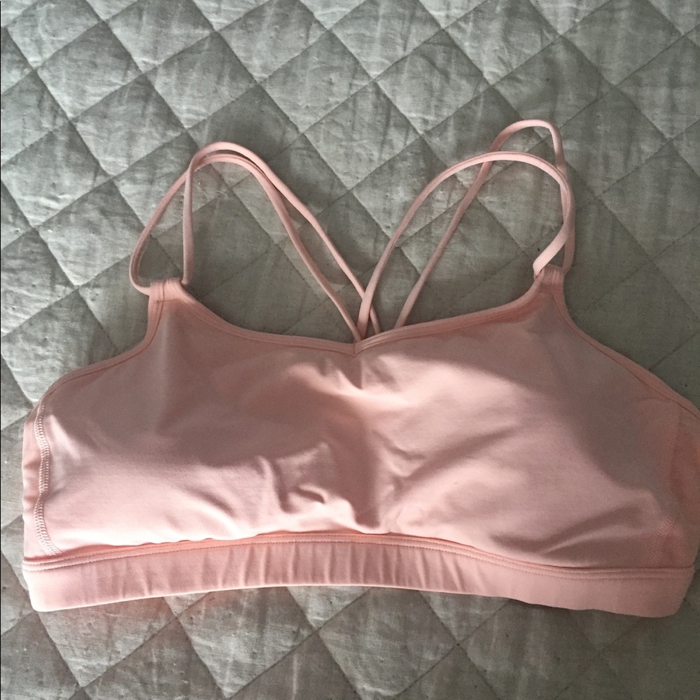 Pink Lululemon bra sz 10