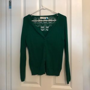 Sparrow for Anthropologie Crochet-Back Cardigan