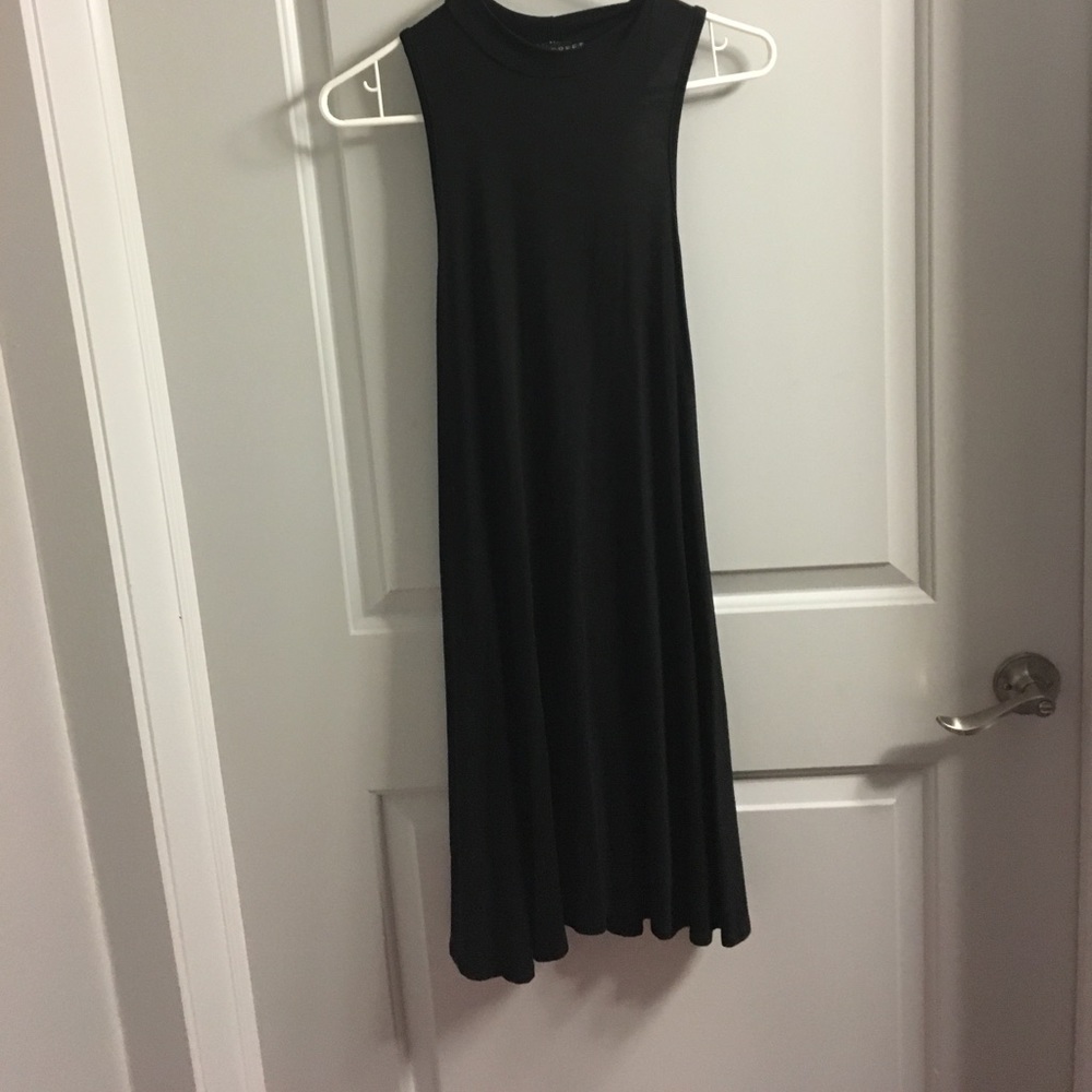 High neck fit and flare dress