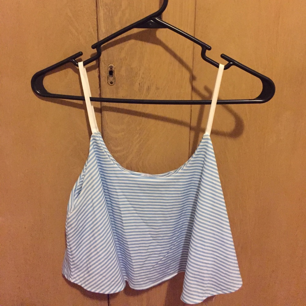Zara striped crop top
