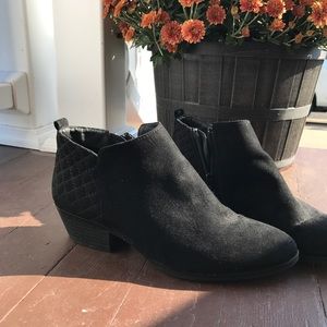 Suede ankle booties