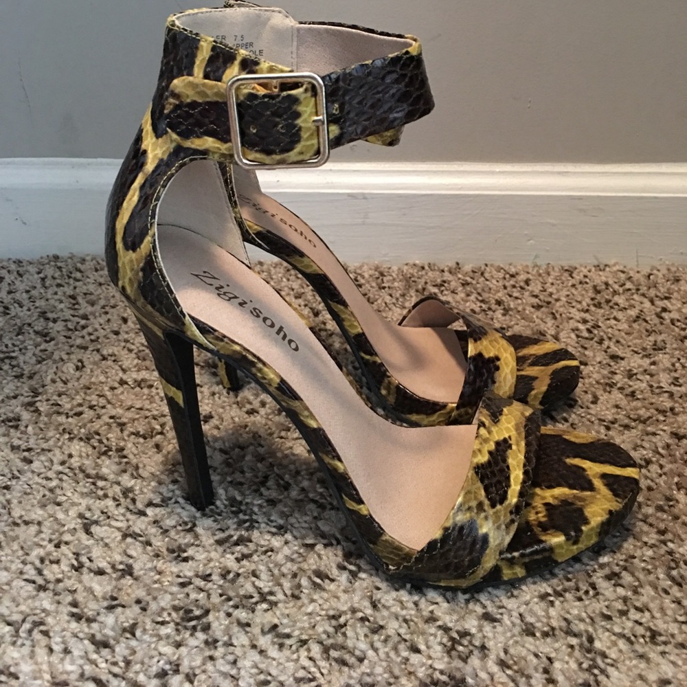 Zigi Soho Snake print stilettos
