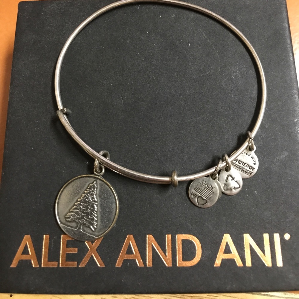 Alex and Ani Fir tree bangle rare