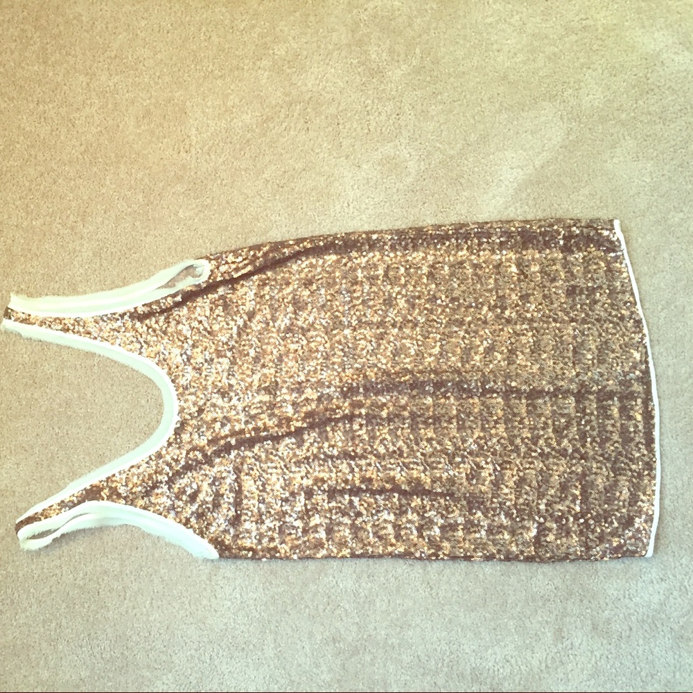 Wilfred bronze mini dress