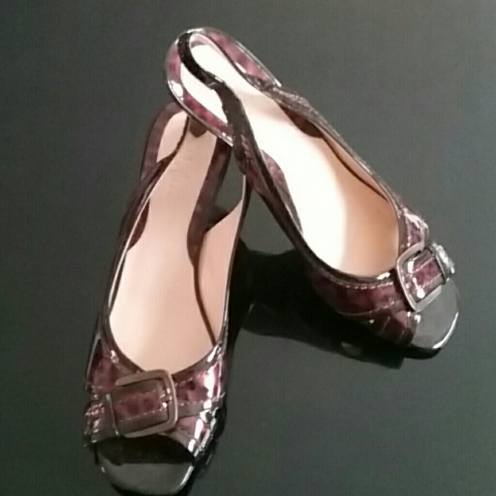 Cole Haan tortoise kitten heels