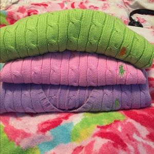 Ralph Lauren Cable Knit Sweaters (3)