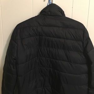 Black Zip-up Bubble Jacket