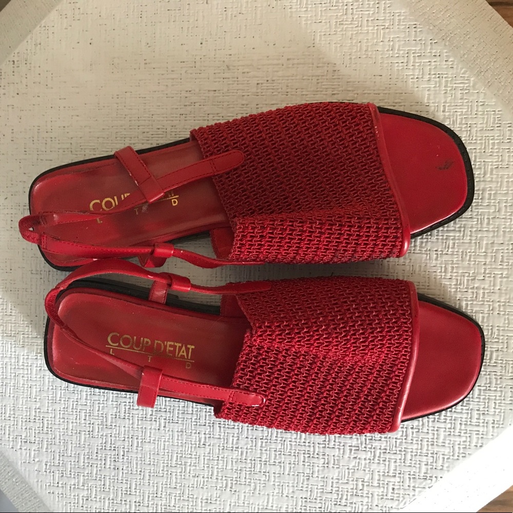Vintage block heel Coup D'Etat sandals 🍓