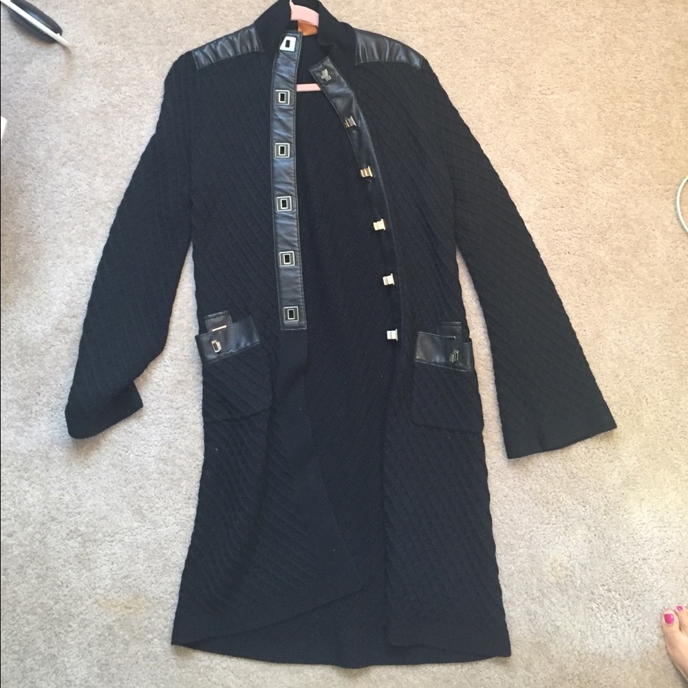 Tory Butch long black sweater