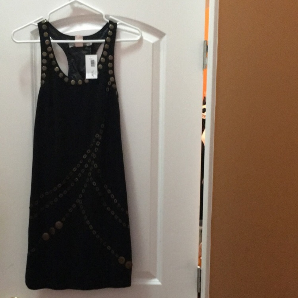 New! Suede Racerback Mini Dress - Picture 3 of 4