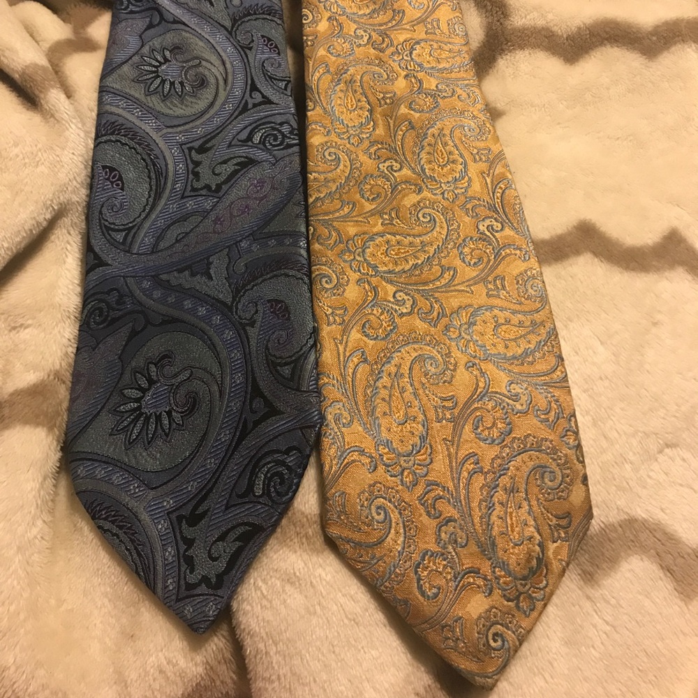 Two Robert Talbott Paisley Ties