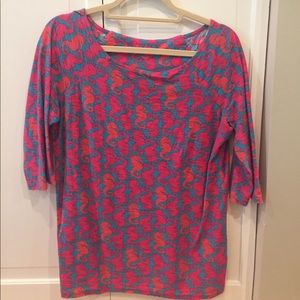 Lilly Pulitzer 3/4 sleeve top Lilly Pulitzer 3/4 sleeve top