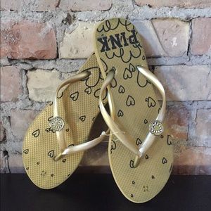 NEw VS PINK Bling Flip Flops Sz S NEw VS PINK Bling Flip Flops Sz S