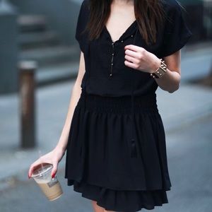 Banana Republic black chiffon dress