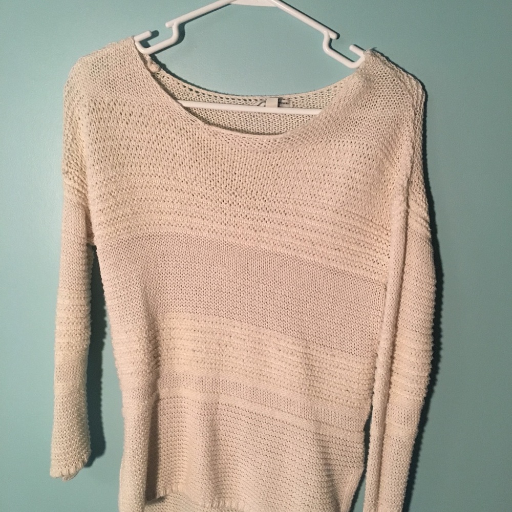 White colored American Eagle sweater