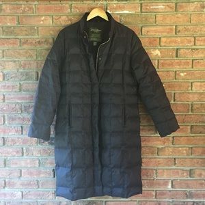 Eddie Bauer Long Black Down Coat
