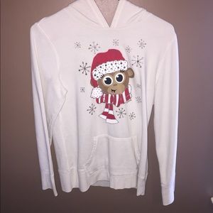 girls justice christmas hoodie!! 😊