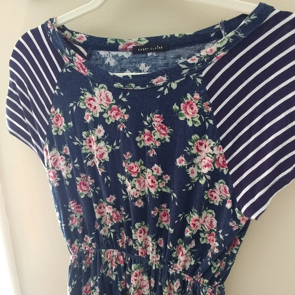 ModCloth Floral T-Shirt Dress