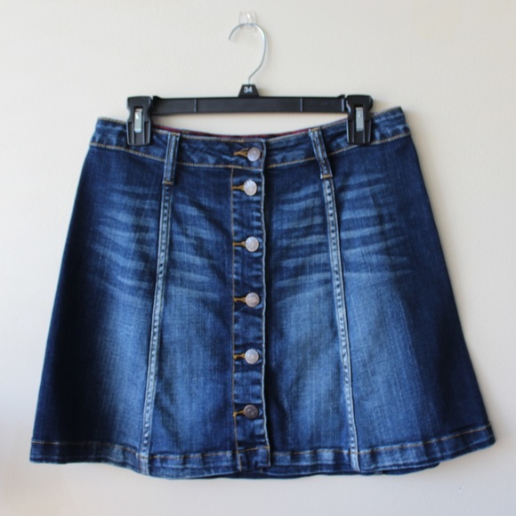 NWOT Button-up Denim Skirt - Picture 1 of 3