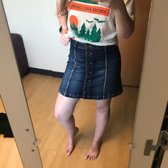 NWOT Button-up Denim Skirt - Picture 3 of 3