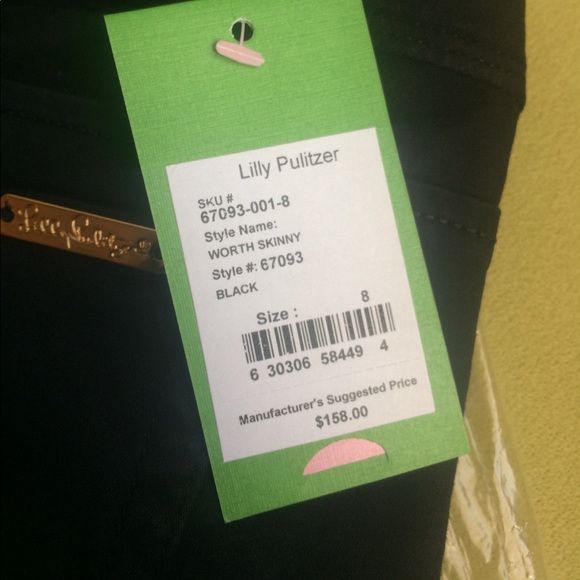 NWT Lilly Pulitzer Black Jeans - Picture 4 of 8
