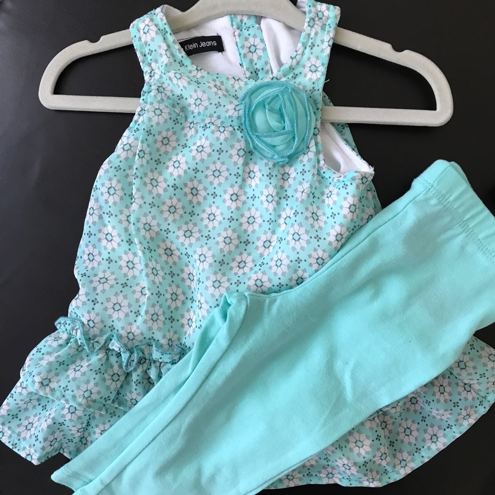 Calvin Klein Baby Chiffon Tunic & Legging Set