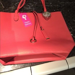 Coral pink bag